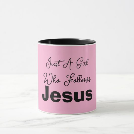 Just a Girl Who Follows Jesus マグカップ (中央)