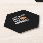 Just A Girl Who Likes Boerboels Classic T-Shirt ペーパーコースター (アングル)