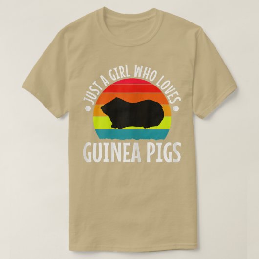 Just A Girl Who Love Guinea Pigs831 Tシャツ (デザイン正面)