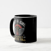  Just A Girl Who Love Rock and Roll, Mug マグカップ (正面左)