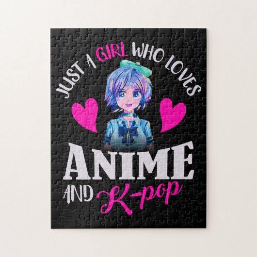 Just A Girl Who Loves Anime and K-Pop ジグソーパズル (縦)