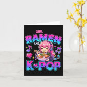 Just A Girl Who Loves Anime Ramen And K-p  カード (黄色い花)