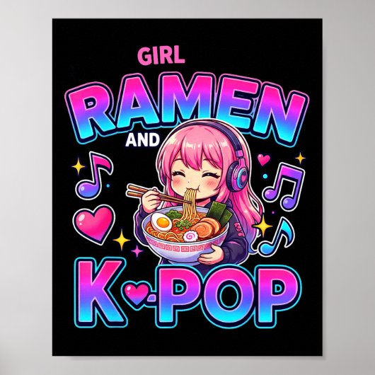 Just A Girl Who Loves Anime Ramen And K-p  ポスター (正面)