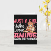 Just A Girl Who Loves Anime Ramen And Sketching, J カード (黄色い花)