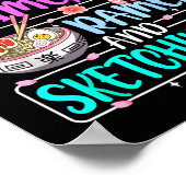 Just A Girl Who Loves Anime Ramen Sketching Japan  ポスター (角)