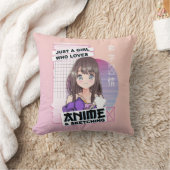Just A Girl Who Loves Anime & Sketching - Anime クッション (ブランケット)