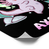 Just A Girl Who Loves Axolotls Anime Kawaii Gift G ポスター (角)