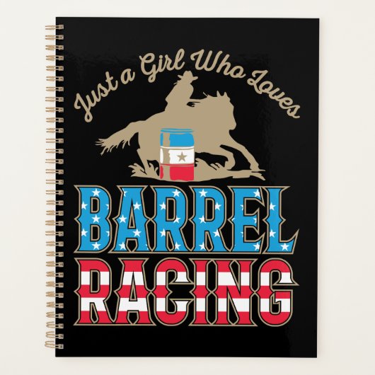 Just a Girl Who Loves Barrel Racing プランナー手帳 (正面)