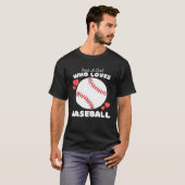 Just A Girl Who Loves Baseball  Cute Girls Athelti Tシャツ (正面フル)