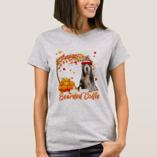 Just A Girl Who Loves Bearded Collie Dog Tシャツ