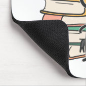 Just a Girl Who Loves Booksタイポグラフィパステル マウスパッド (コーナー)