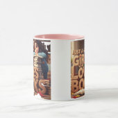 Just a Girl who Loves Books マグカップ (中央)