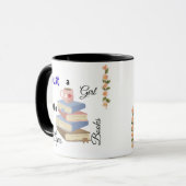 Just a Girl Who Loves Books Coffee Mug マグカップ (正面左)