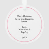 Just a girl who loves butterflies  オーナメント (裏面)