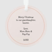 Just a girl who loves butterflies  オーナメント (裏面)