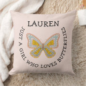 Just a girl who loves butterflies クッション (ブランケット)