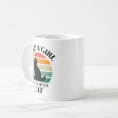 Just A Girl Who Loves Cat Coffee Mug コーヒーマグカップ (正面左)