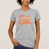 Just a girl who loves cats tシャツ (正面)
