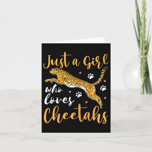 Just A Girl Who Loves Cheetahs  カード (正面)