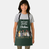 Just a Girl Who Loves Chicken, Green Garden Farm エプロン (インサイチュ)