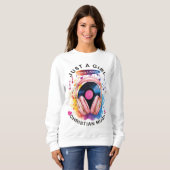 Just a Girl Who Loves Christian Music Sweatshirt スウェットシャツ (正面フル)