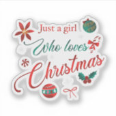 Just a Girl Who Loves Christmas シール (正面)