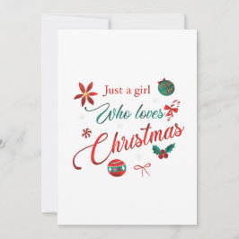 Just a Girl Who Loves Christmas 招待状