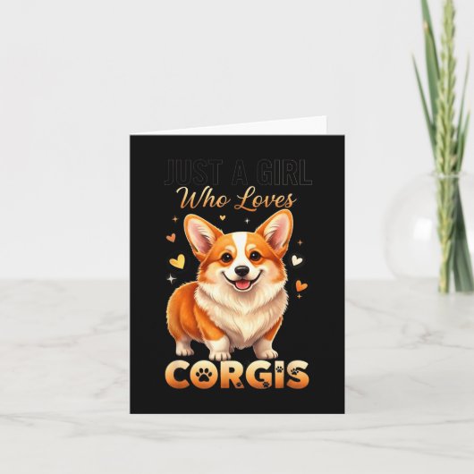 Just A Girl Who Loves Corgis  カード (正面)