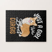 Just a Girl Who Loves Corgis ジグソーパズル (横)