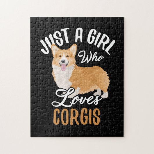 Just a Girl Who Loves Corgis ジグソーパズル (縦)
