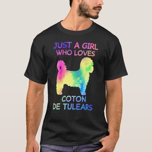 Just A Girl Who Loves Coton De Tulears Funny Dog Tシャツ (正面)