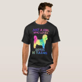 Just A Girl Who Loves Coton De Tulears Funny Dog Tシャツ (正面フル)