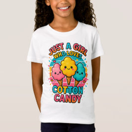 Just a Girl Who Loves Cotton Candy Tシャツ