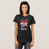 Just A Girl Who Loves Croatia Tシャツ (正面フル)