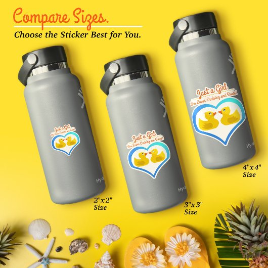 Just a Girl Who Loves Cruising and Ducks–Vacation シール