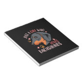 Just A Girl Who Loves Dachshunds ノートパッド (アングル)