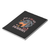 Just A Girl Who Loves Dachshunds ノートパッド (回転)