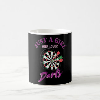 Just A Girl Who Loves Darts コーヒーマグカップ