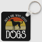Just A Girl Who Loves Dogs キーホルダー (裏面)