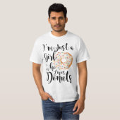Just A Girl Who Loves Donuts  Tシャツ (正面フル)