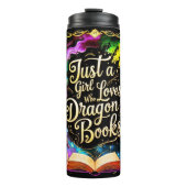 Just A Girl Who Loves Dragon Books  タンブラー (正面)