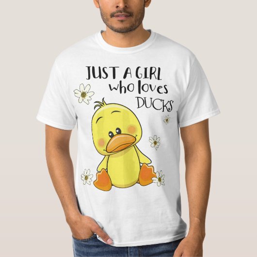 Just a Girl Who Loves Ducks - New Art Theme  Tシャツ (正面)