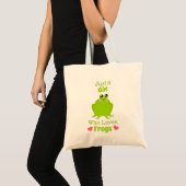 Just A Girl Who Loves Frogs Frog Lover トートバッグ (正面(商品))