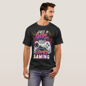Just a Girl Who Loves Gaming Video Game Birthday G Tシャツ (正面フル)