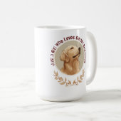 Just a Girl Who Loves Golden Retrievers  コーヒーマグカップ (正面右)