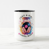 Just a girl who loves Gospel Music Mug マグカップ (中央)