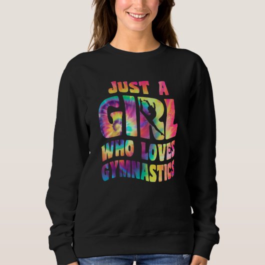 Just A Girl Who Loves Gymnastics Apparel Gymnast G スウェットシャツ (正面)