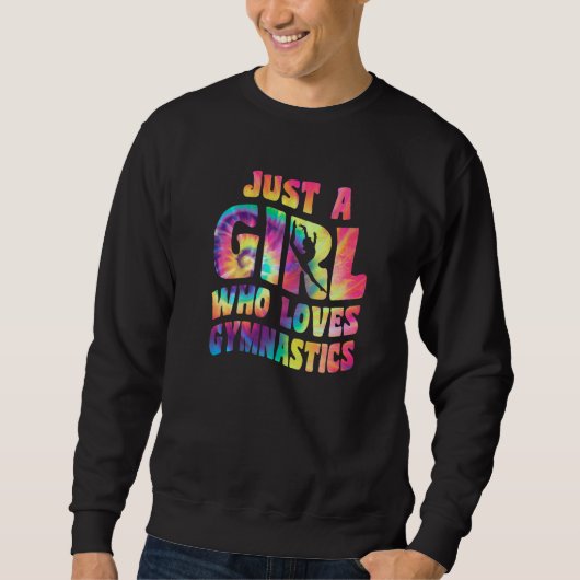 Just A Girl Who Loves Gymnastics Apparel Gymnast G スウェットシャツ (正面)