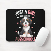 Just A Girl Who Loves Her Aussiedoodle Aussie Dood マウスパッド (マウス)