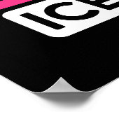 Just a Girl Who Loves Ice Skating Figure Skate ポスター (角)